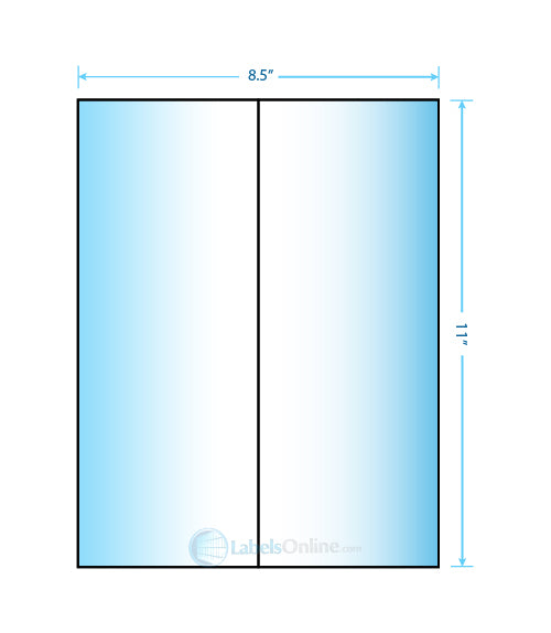 4.25" x 11" - 2 up - Mid Gloss (Laser)