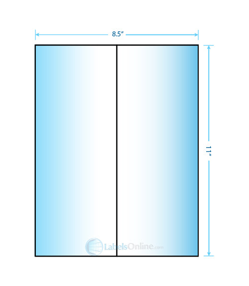 4.25" x 11" - 2 up - Premium High Gloss (Laser)