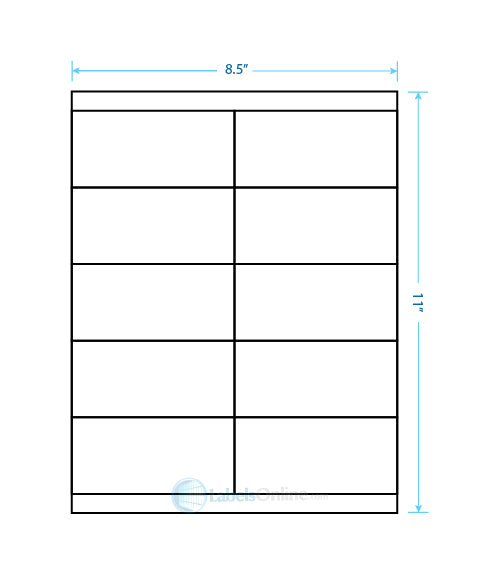 4.25" x 2" - 10 up - Clear Matte
