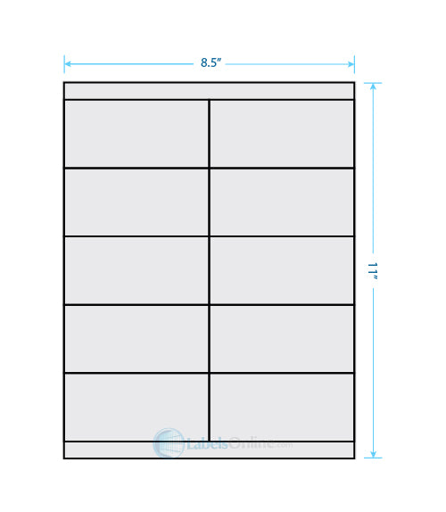 4.25" x 2" - 10 up - Recycled