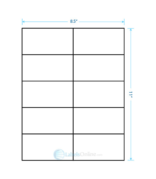 4.25" x 2.2" - 10 up - Clear Matte
