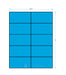 4.25" x 2.75" - 8 up - Fluorescent Blue