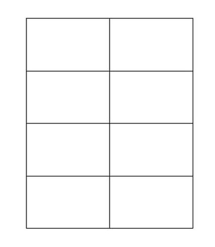 4.25" x 2.75" Laser/Inkjet Labels; 8 up (8,000 labels/case) - Standard White Matte