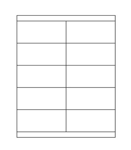 4.25" x 2" Laser/Inkjet Labels; 10 up (10,000 labels/case) - Standard White Matte