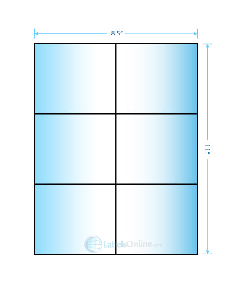 4.25" x 3.66" - 6 up - High Gloss