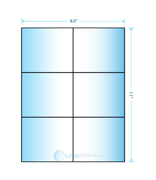 4.25" x 3.66" - 6 up - Mid Gloss