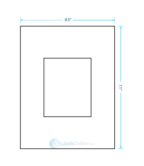 4.25" x 5.25" - 1 up - Matte Litho (Laser)