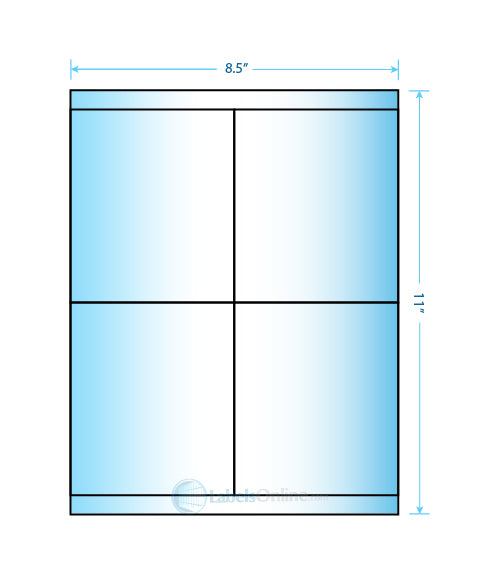 4.25" x 5" - 4 up - Mid Gloss