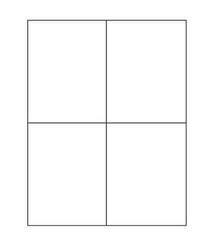 4.25" x 5.5" Laser/Inkjet Labels; 4 up (4,000 labels/case) - Standard White Matte