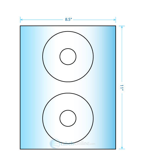 4.5" Circle - 2 up - Mid Gloss