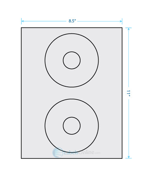 4.5" Circle - 2 up - Recycled
