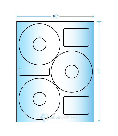 4.52" Circle - 3 up - High Gloss