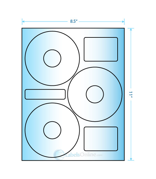 4.52" Circle - 3 up - Mid Gloss