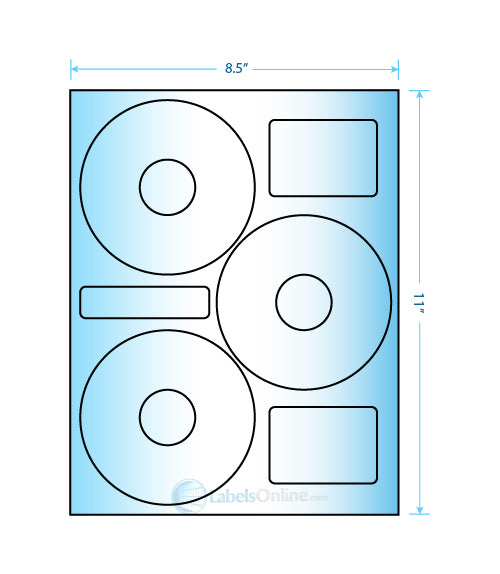 4.52" Circle - 3 up - Photo Gloss