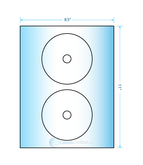 4.57" Circle - 2 up - High Gloss