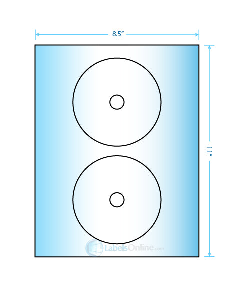 4.57" Circle - 2 up - Mid Gloss