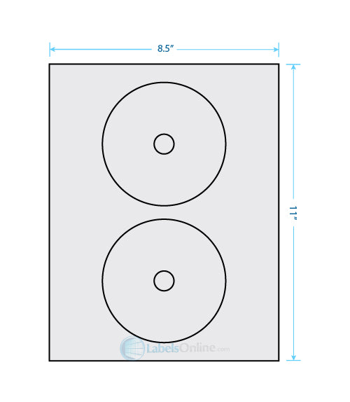 4.57" Circle - 2 up - Recycled