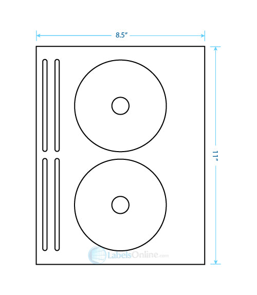 4.625" Circle - 2 up - Aggressive Adhesive