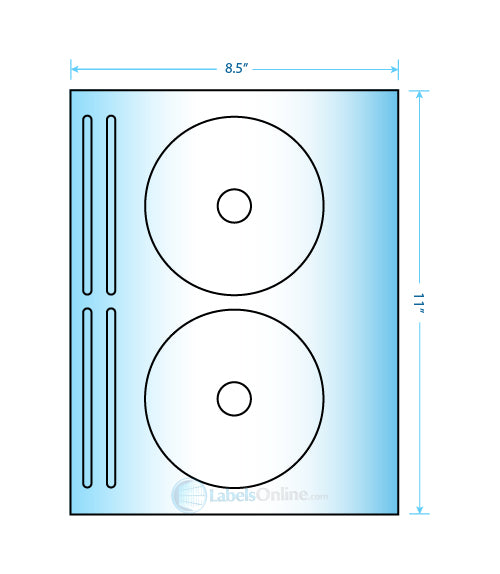 4.625" Circle - 2 up - High Gloss