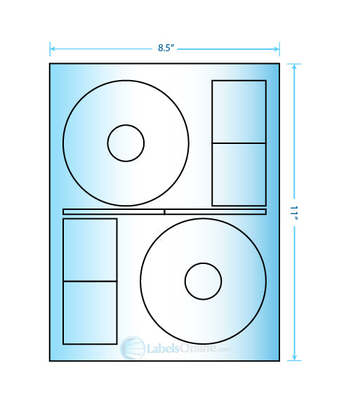 4.64" CD - 2 up - Mid Gloss (Laser)