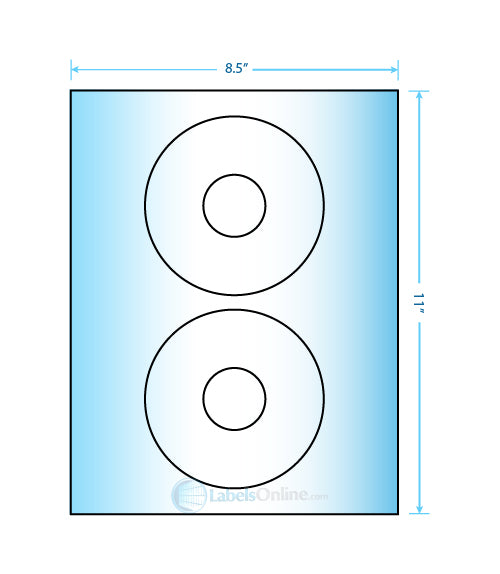 4.64" CD - 2 up - Premium High Gloss (Laser)