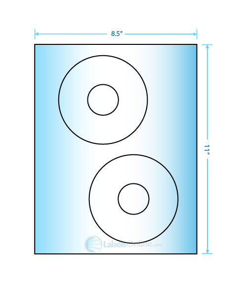 4.65" CD - 2 up - Premium High Gloss (Laser)