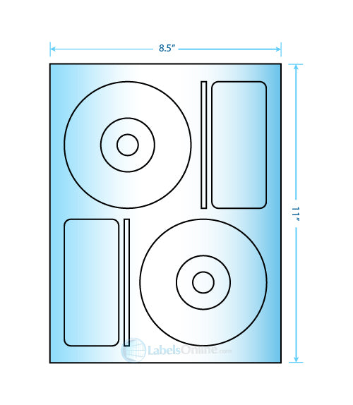 4.656" CD - 2 up - Mid Gloss (Laser)