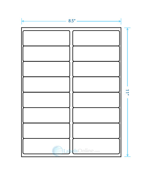 4" x 1.3125" - 16 up - Clear Matte (Laser)