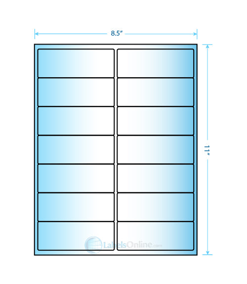 4" x 1.5" - 14 up - High Gloss