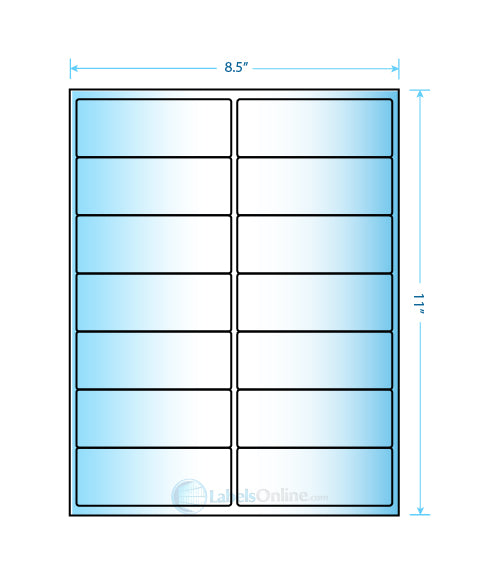 4" x 1.5" - 14 up - Mid Gloss