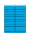 4" x 1" Barcode Labels - 20 up - Fluorescent Blue