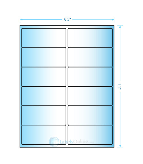 4" x 2" Barcode Labels - 10 up - Mid Gloss
