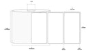 4" x 2" Standard Direct Thermal Paper Label; Perforated; 1" Core; 5" OD; 4 Rolls/carton (1,250 Labels/roll)