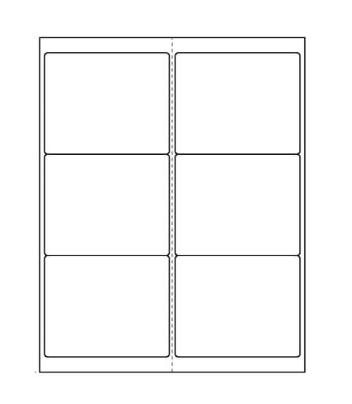 50 Sheets 4x3 1/3 Laser & Inkjet Labels | 300 Labels Total, Compatible With Microsoft Word