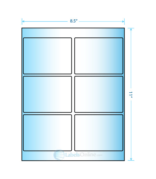 4" x 3.25" - 6 up - Photo Gloss