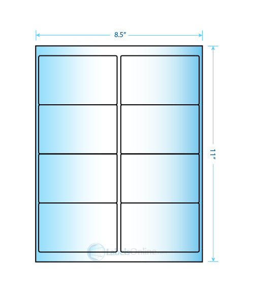 4" x 3" - 6 up - High Gloss