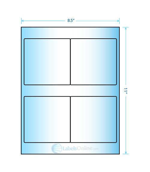 4" x 4" - 4 up - High Gloss