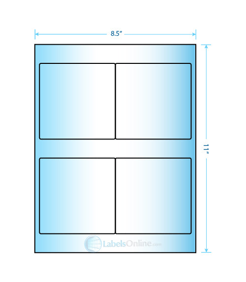 4" x 4" - 4 up - Mid Gloss