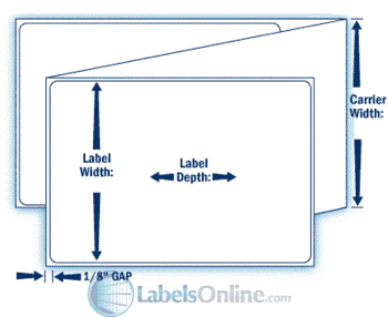 4" x 4" Standard Direct Thermal Paper Label; Perforated; Fanfolded; 2 Stacks/carton (2,850 Labels/stack)