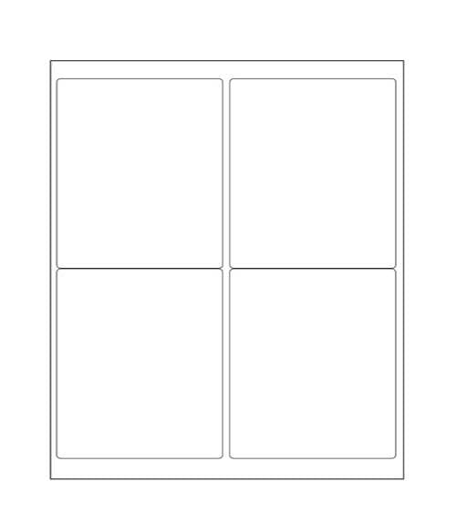 4" x 5" Laser/Inkjet Shipping Labels; 4 up; 100 sheets/case - Standard White Matte