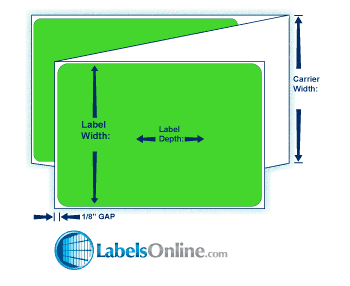 4" x 6" Fluorescent Floodcoated Direct Thermal Paper Label; Perforated; Fanfolded; 2 Stacks/carton (2,000 Labels/stack) - Fluorescent Green PMS 802