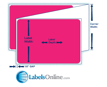 4" x 6" Fluorescent Floodcoated Direct Thermal Paper Label; Perforated; Fanfolded; 2 Stacks/carton (2,000 Labels/stack) - Fluorescent Pink PMS 806