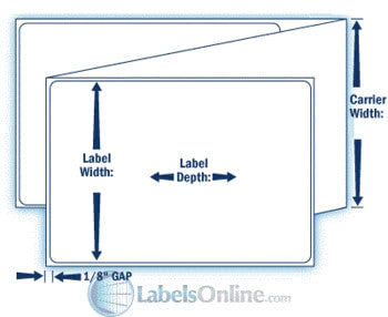 4" x 8" Premium Thermal Transfer Paper Label; Perforated; Fanfolded; 2 Stacks/carton (1,250 Labels/stack)