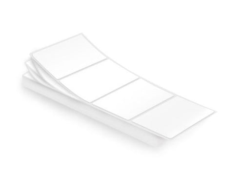 4" x 3" fanfolded matte paper inkjet labels, 3,000 per stack