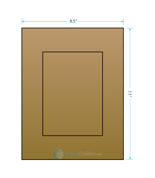5" x 7" - 1 up - Brown Kraft