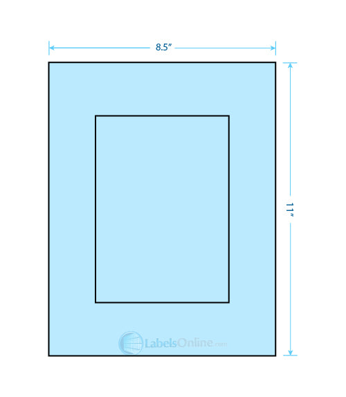 5" x 7" - 1 up - Pastel Blue