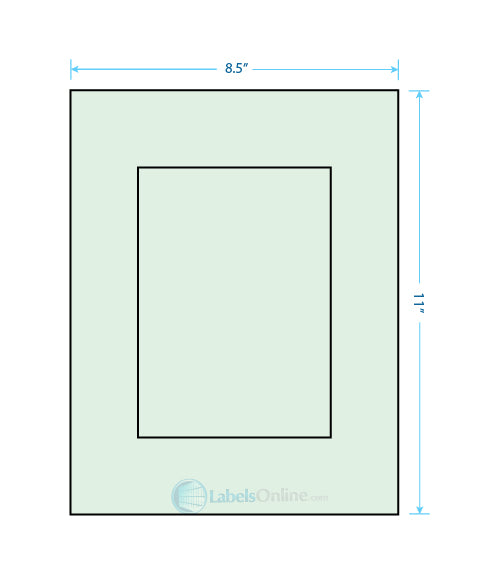 5" x 7" - 1 up - Pastel Green
