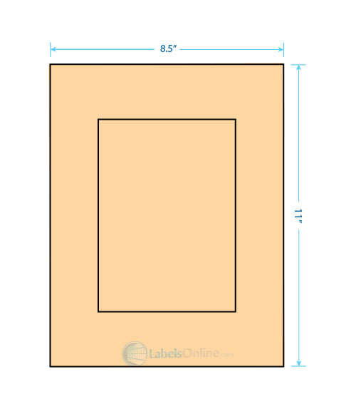 5" x 7" - 1 up - Pastel Orange