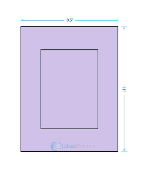 5" x 7" - 1 up - Pastel Purple