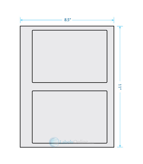 6.78" x 4.75" Barcode Labels - 2 up - Recycled